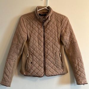 Quilted Camel Zara jacket